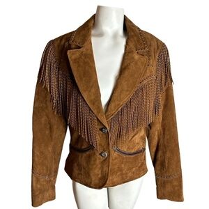 Cripple Creek Western Fringe Leather Jacket